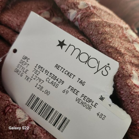 Free People Boho Dress. NWT. Size XL - Picture 13 of 13